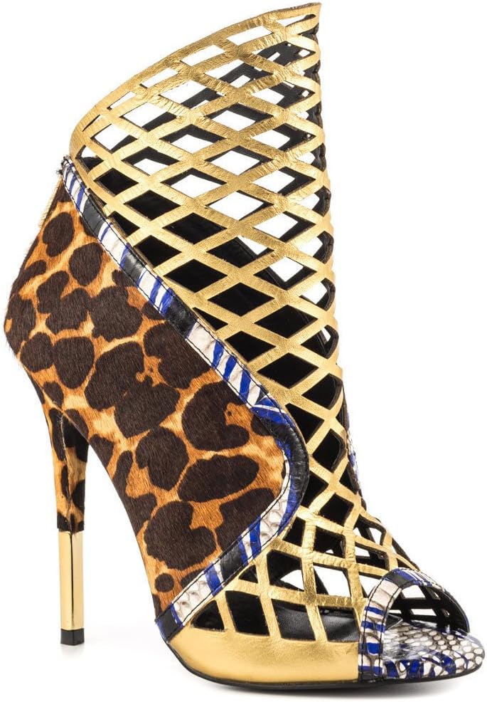 Lust For Life Women's Foxx High Heel Cutout peep Toe Fashion Ankle Bootie