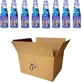 RAMUNE Japanese Soft Drink multi-pack, 8 Bottles, 6.76 Fluid Ounce (Blueberry)