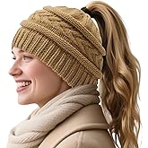 PFFY Beanie Hat for Women Winter Warm Knit Beanies Hats Skull Cap