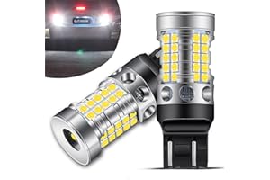 GJTIANXK 7443 7440 LED Bulbs for Back Up Reverse Light 500% Super Bright T20 W21W 7441 7443NA 7444 LED Light Bulb for Tail Brake Signal Parking Lights DRL, 6000K Xenon White (Pack of 2)