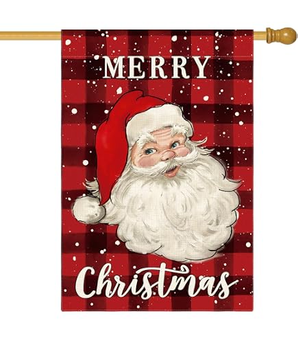 Santa in Chimney Yard Flag 11.5in x 18in Santa in Chimney Yard Flag 11.5in x 18in