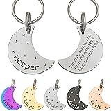 Anavia Starry Sky Theme Pet ID Tags in Half Moon