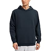 CRZ YOGA Mens Fleece Hoodies Basic Casual Hooded Sweatshirts Long Sleeve Pullover Workout Tops with Pocket