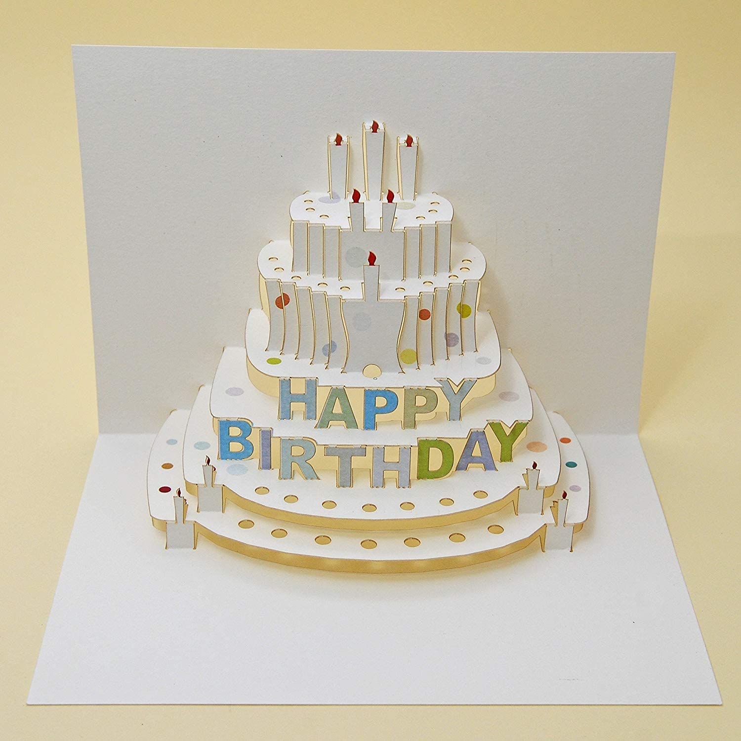 Happy Birthday Cake - Pop-up Card