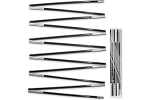 Betus Fiberglass Tent Poles Replacement - Pre-Assembled Black Tent Pole for Hiking & Camping - Easy to Install Outdoor Tent R