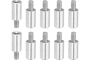PATIKIL 10 Pcs M2.5x8+4mm Stainless Steel Standoff Extension Posts Screws,Metric Male Female Thread Adapters Spacer for PCB,Quadcopter Drone,Computer & Circuit Board Assortment Kit
