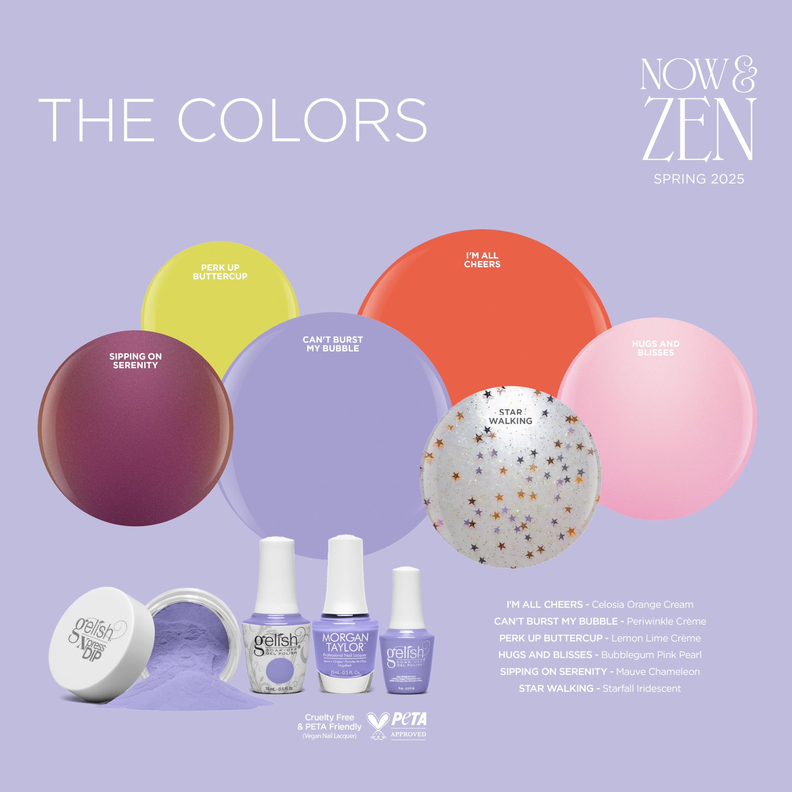 Gelish Spring Now & Zen Collection - Long-Lasting Soak Off Spring Gel Nail Polish. Vibrant Color, Professional Quality, High Shine, Chip-Resistant Formula (Hugs And Blisses, 15ml) - Image 5