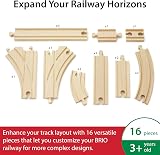BRIO World Intermediate Expansion Pack Wooden Railway Track 16 pieces view 2
