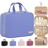 HOTOR Travel Toiletry Bag - Toiletry Bag w/Hanging Hook for Women & Men, Makeup Bag/Big Comparment, Waterproof for Travel Acc
