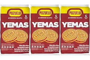 POZUELO YEMAS Cookies, Guava Jelly Filled, Delicious On-The-Go Treat, 11 Oz (Pack of 3)