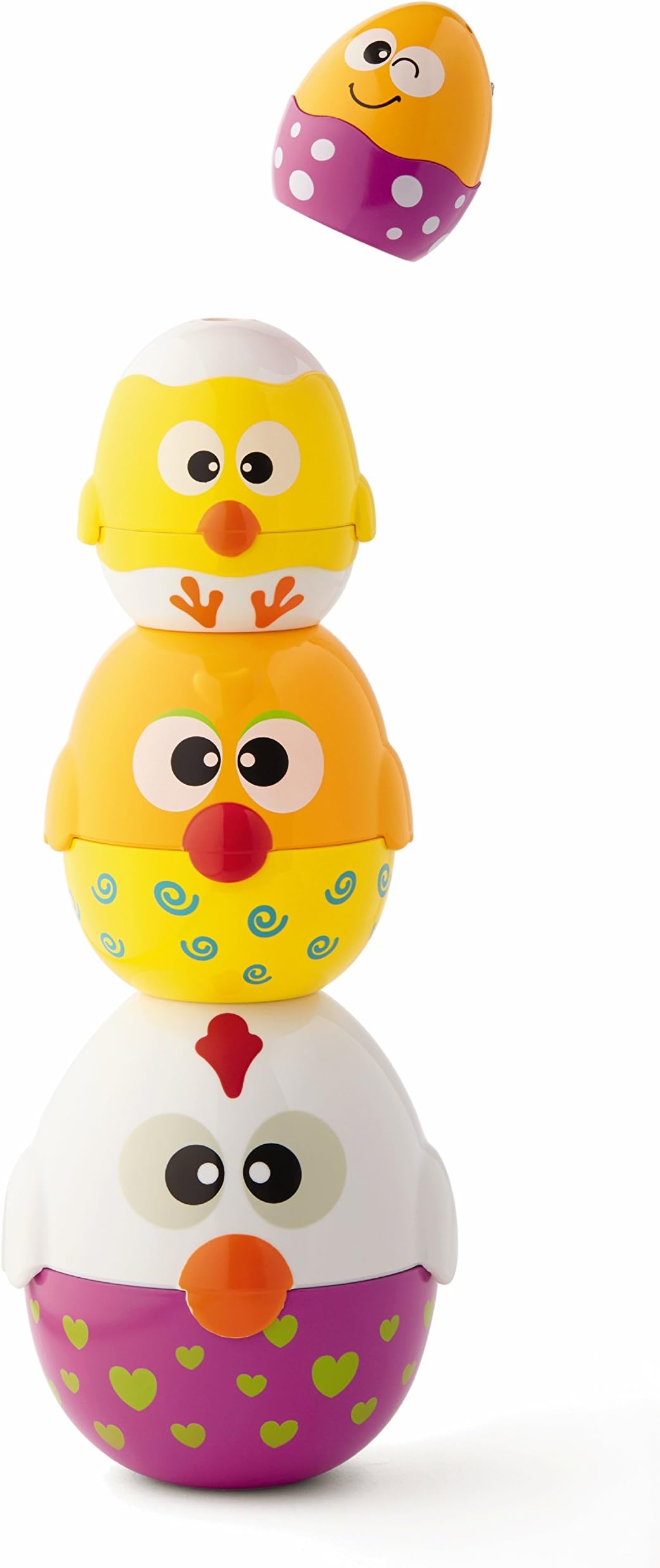 Chicken 'n Egg Stackers - 8 Piece Nesting & Stacking Play Set for 6 Months and Up