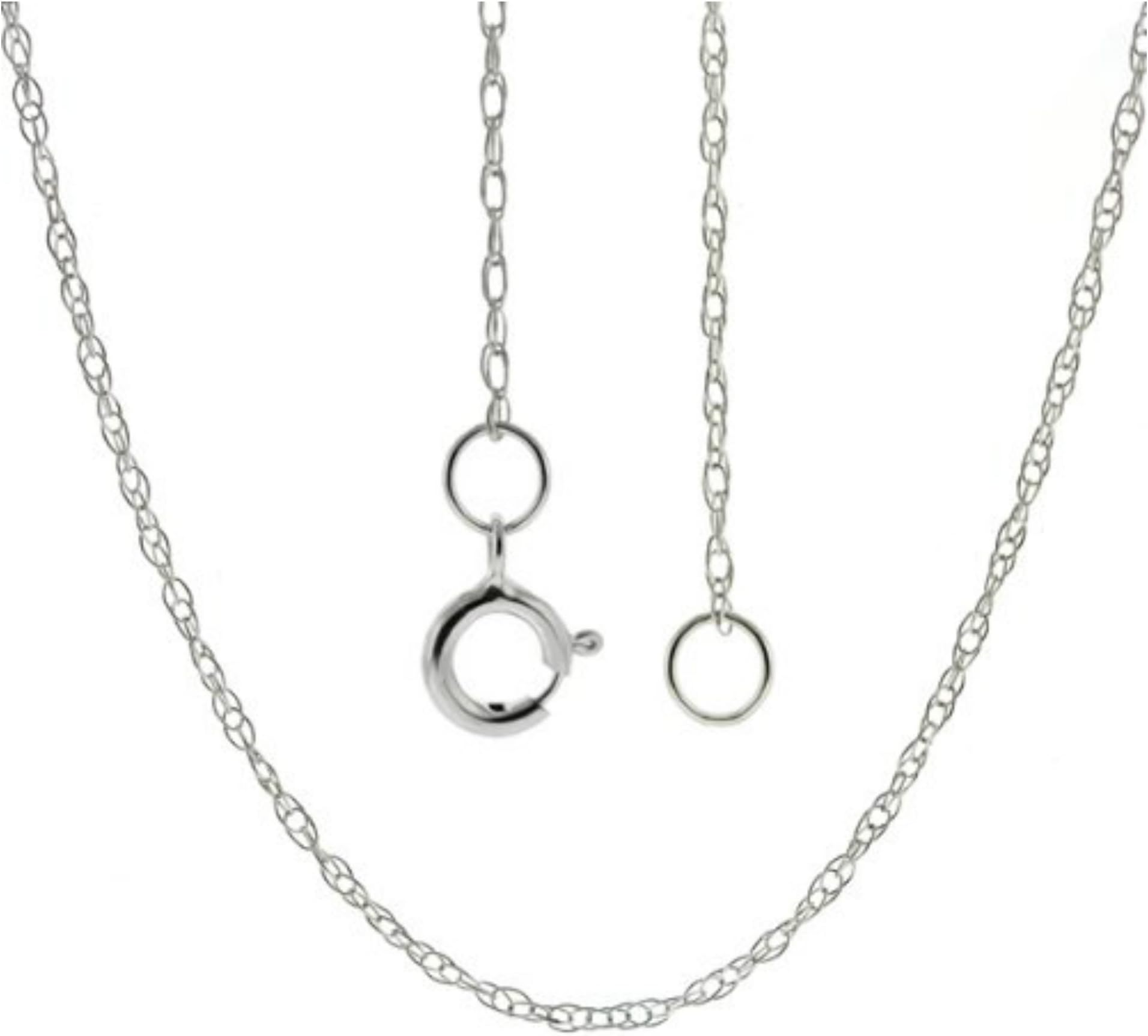 14k Yellow Gold Delicate Rope Chain with Soldered Links. 16" or 18" inch. 0.40 mm Wide.