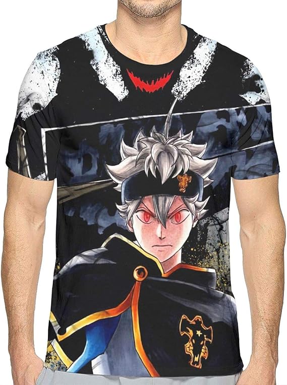 Black Clover Exercise Men�s 3D Sport Short Sleeve TShirt