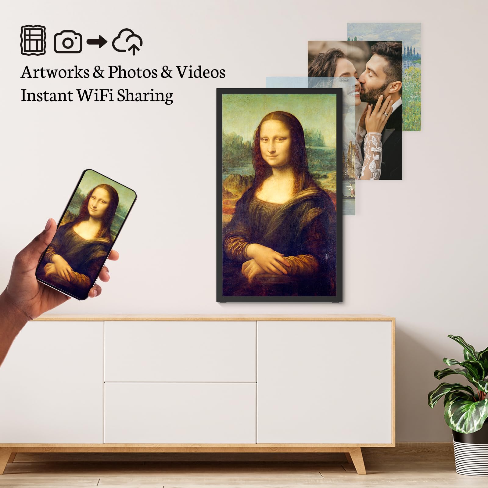 Forc Digital Picture Frame WiFi 21.5 Inch Large Digital