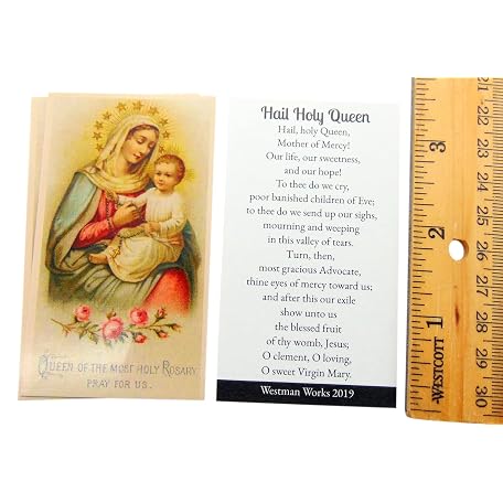 Mua Westmon Works Mary Queen of the Rosary Holy Card Bulk Pack Prayer ...