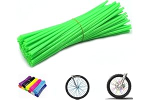 PPXIONG Spoke Skins Spoke Covers: 8-21 inch Rims Protector & Decoration for Dirt Bike | Bike | Bicycle | Wheelchair | Motorcycle - 72Pcs