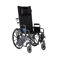 Medline Reclining Wheelchair, 18", with Elevating