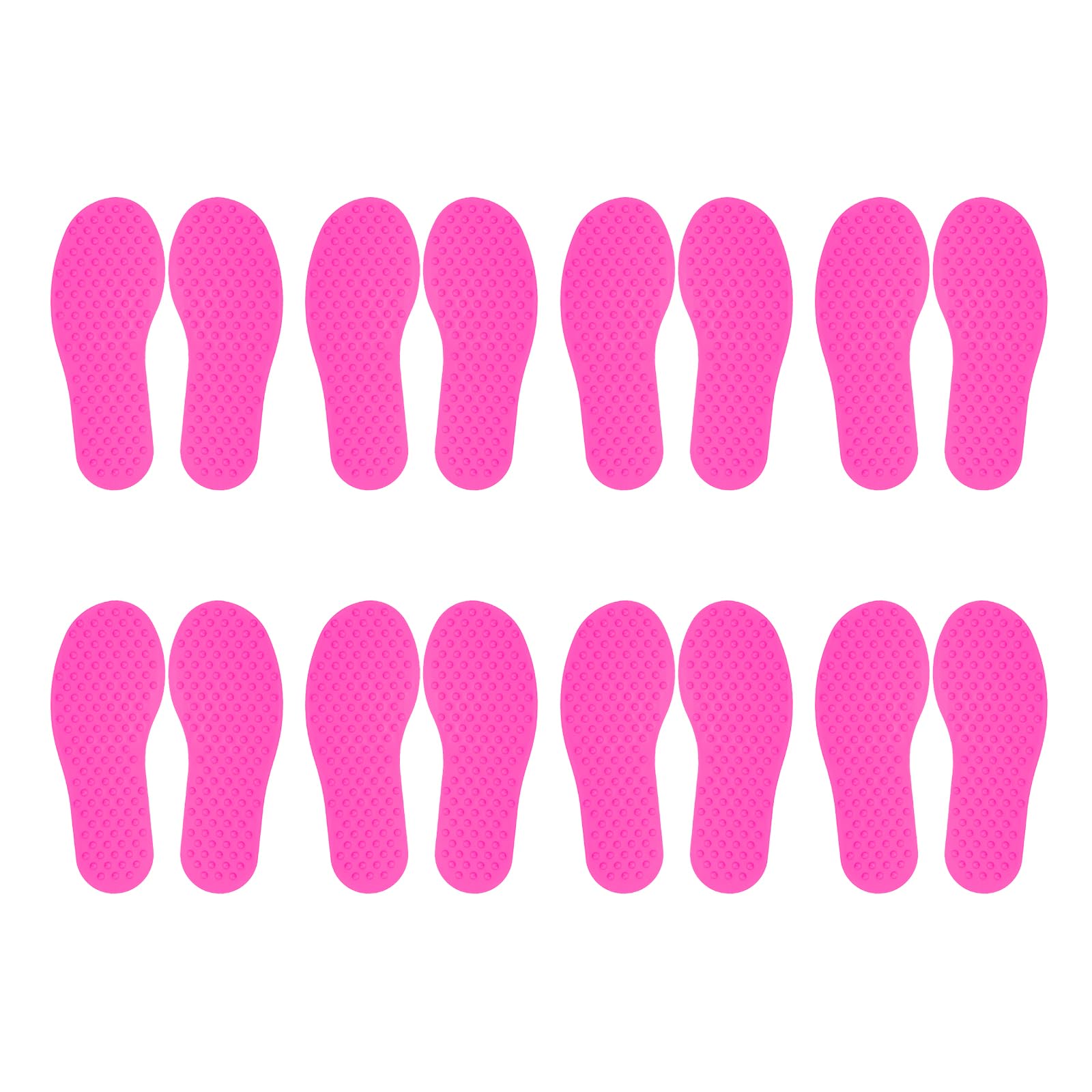 PATIKIL Feet Markers for Classroom, 8 Pairs Plastic Floor Foot Shaped Non Slip Spots Carpet Markers for Education Preschool Children Teacher Supplies, Pink