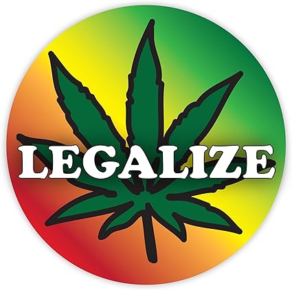 Amazon Com Legalize Marijuana Stickers 4 1 2 Legalize Cannabis Weed Sticker Toys Games
