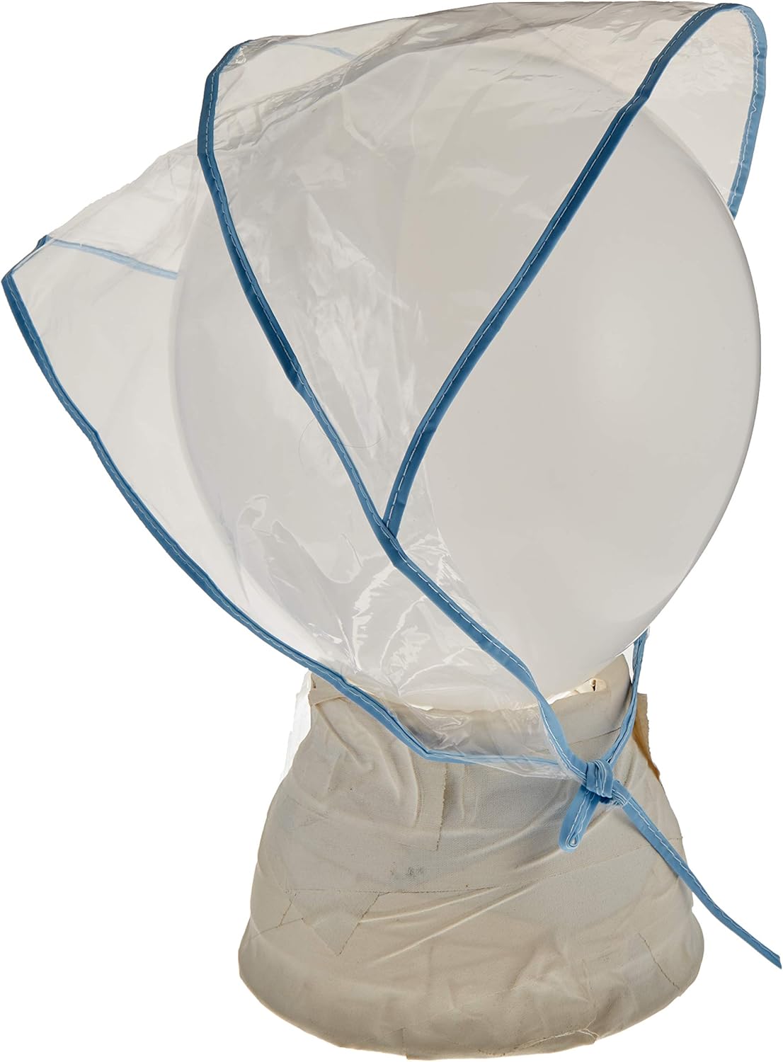 Juvale 12-Pack Clear Waterproof Rain Bonnet Hat with Visor, Transparent with Blue Trim at  Women’s Clothing store