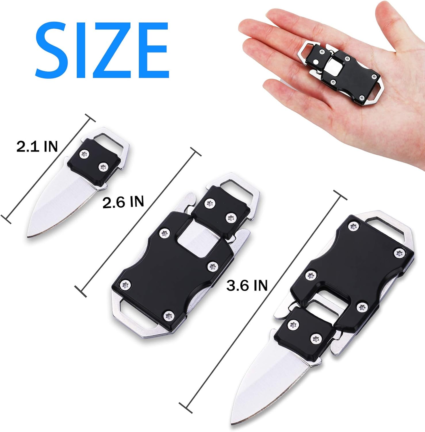 Adjustable Paracord Knife Bracelet, Survival Cord Bracelet with Knife, Tactical EDC Paracord Bracelet for Outdoor Hiking Traveling Camping, Paracord Bracelet for Men & Women (Adjustable Black Gray) : Sports & Outdoors