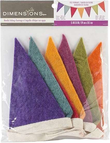 Amazon Com Dimensions Crafts 72 74010 Wool Pennant Banner For