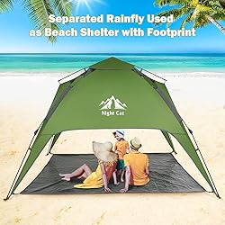 Night Cat Pop Up Tent, 2-3 Persons Instant Camping