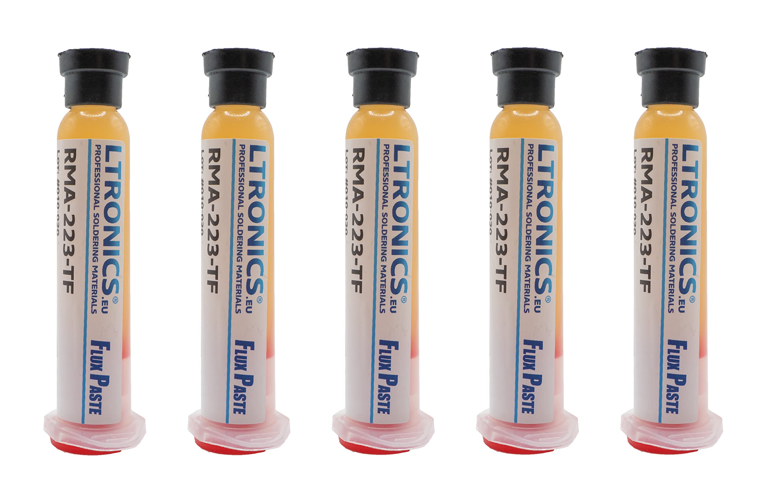 LTronics RMA-223 Flux Grease Paste 10cc Syringe for BGA SMD Solder Soldering - Pack of 5