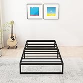 Lutown-Teen 12 Inch Twin XL Bed Frames Heavy Duty Sturdy Metal Platform Bed Frame No Box Spring Needed, Noise Free, Easy Assembly, Black