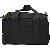 16 Inch Wide Mouth Tool Bag, Wide Mouth Canvas Tool Bag, Heavy Duty Large Capacity Tool Storage Bags, Small Tool Organizer Tote Bag for Electricians, Power Tool Organizer Pouch for Men(16 inches)