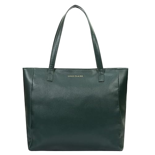 LULU CLAIRE Dark Green Stylish Tote Handbag for Women