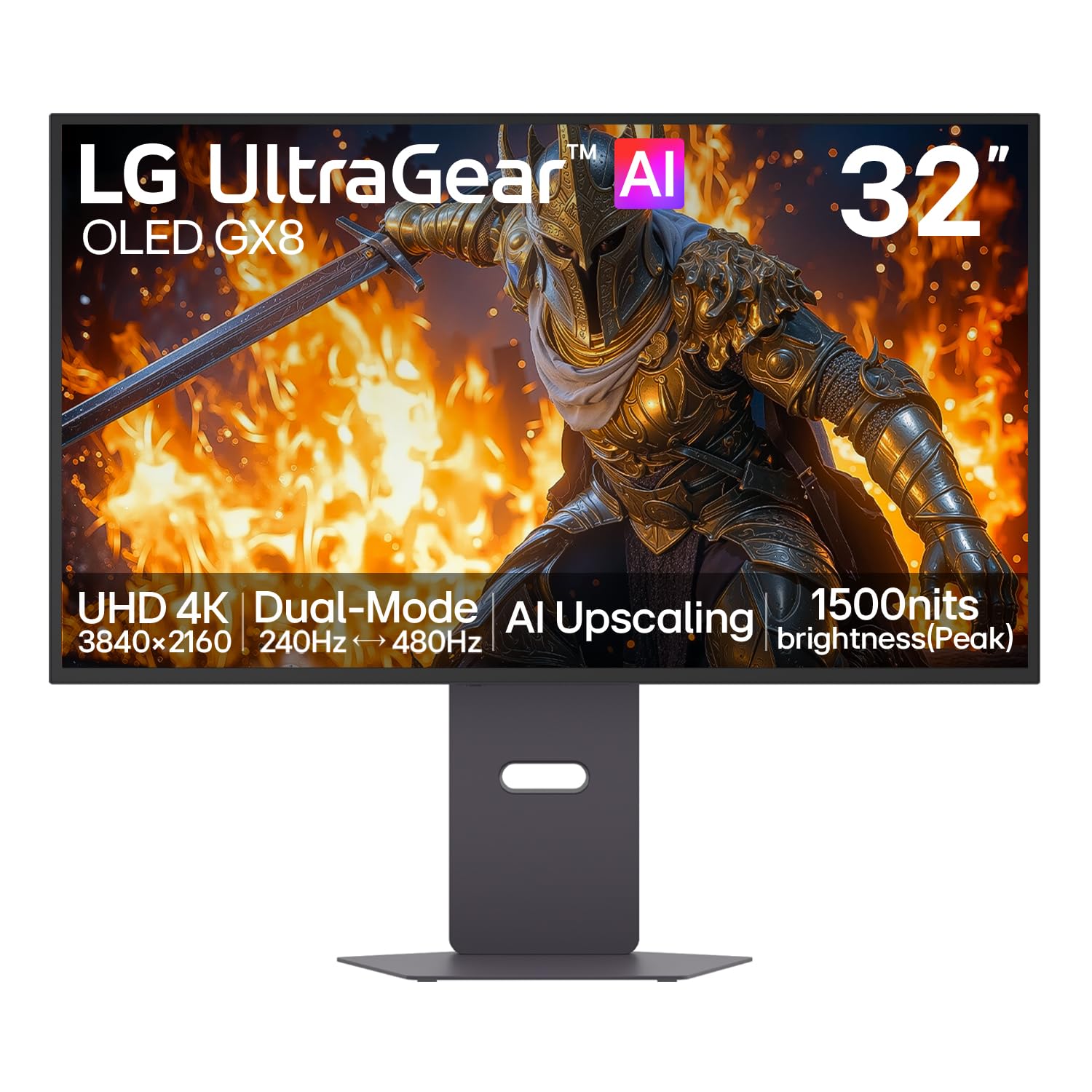 LG UltraGear GX8 32GX870B Gaming Monitor 32" 4K UHD WOLED, Black