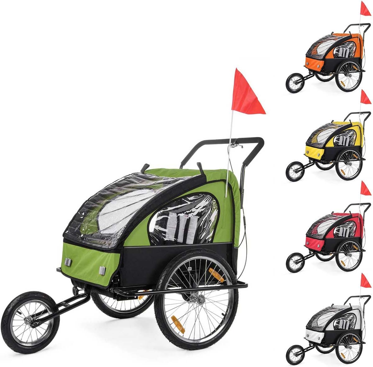 SAMAX Child Bike Trailer Jogger with Suspension Stroller