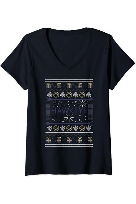 Amazon.com: Marvel Hawkeye Ugly Christmas Sweater Holiday Sweatshirt :  Clothing, Shoes u0026 Jewelry