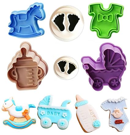 Amazon Com Baby Shower Theme Cookie Cutter Set Baby Feet Baby