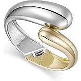 ACCZ Gold Bangle Bracelets for Women,Cuff Bracelet, 18K Gold-plated Open Bangle Bracelet, Wave Twisted Hinged Open Bangle Bracelets, Gold Plated Thick Cuff Bracelets Trendy Jewelry Gifts ﻿