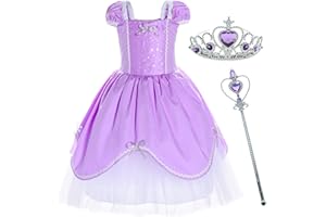 Princess Birthday Party Costume For Toddler Girls With Headband