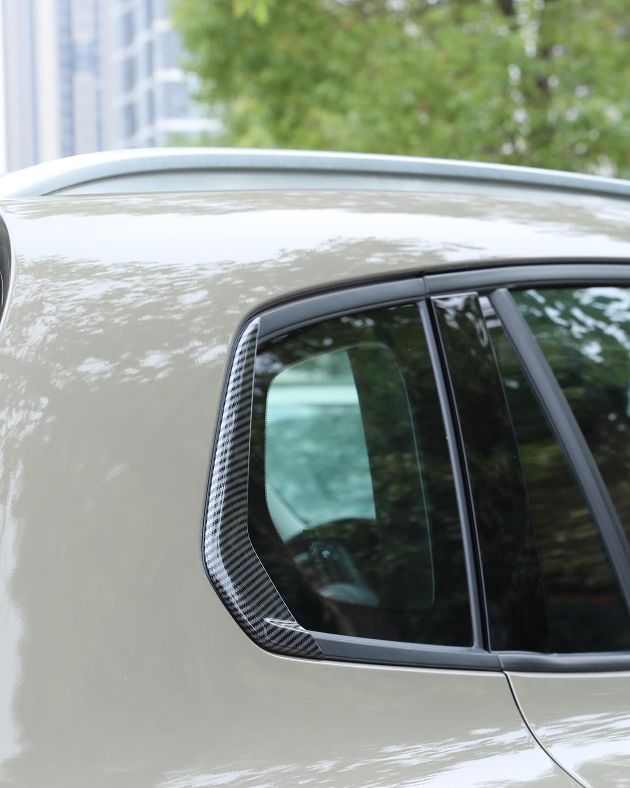 Photo 1 of Birbenben Carbon Fiber Pattern Rear Window Cover Trims Compatible with 2023-2026 Mazda CX-50 and CX 50 CX50 Hybrid