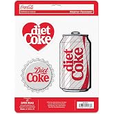 Coca-Cola Diet Coke Adhesive Vinyl Decal Pack | Fun Set of Diet Coke Stickers for Laptop, Car or Water Bottle, 1 pack (3 count)