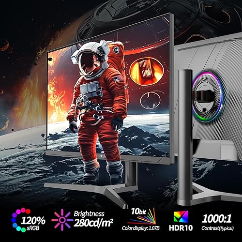 32 Inch 4K 144Hz Gaming Monitor, UHD Fast IPS Panel, 1ms GTG, sRGB