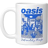 Oasis &ndash; Definitely Maybe Illustration Ceramic Mug, White