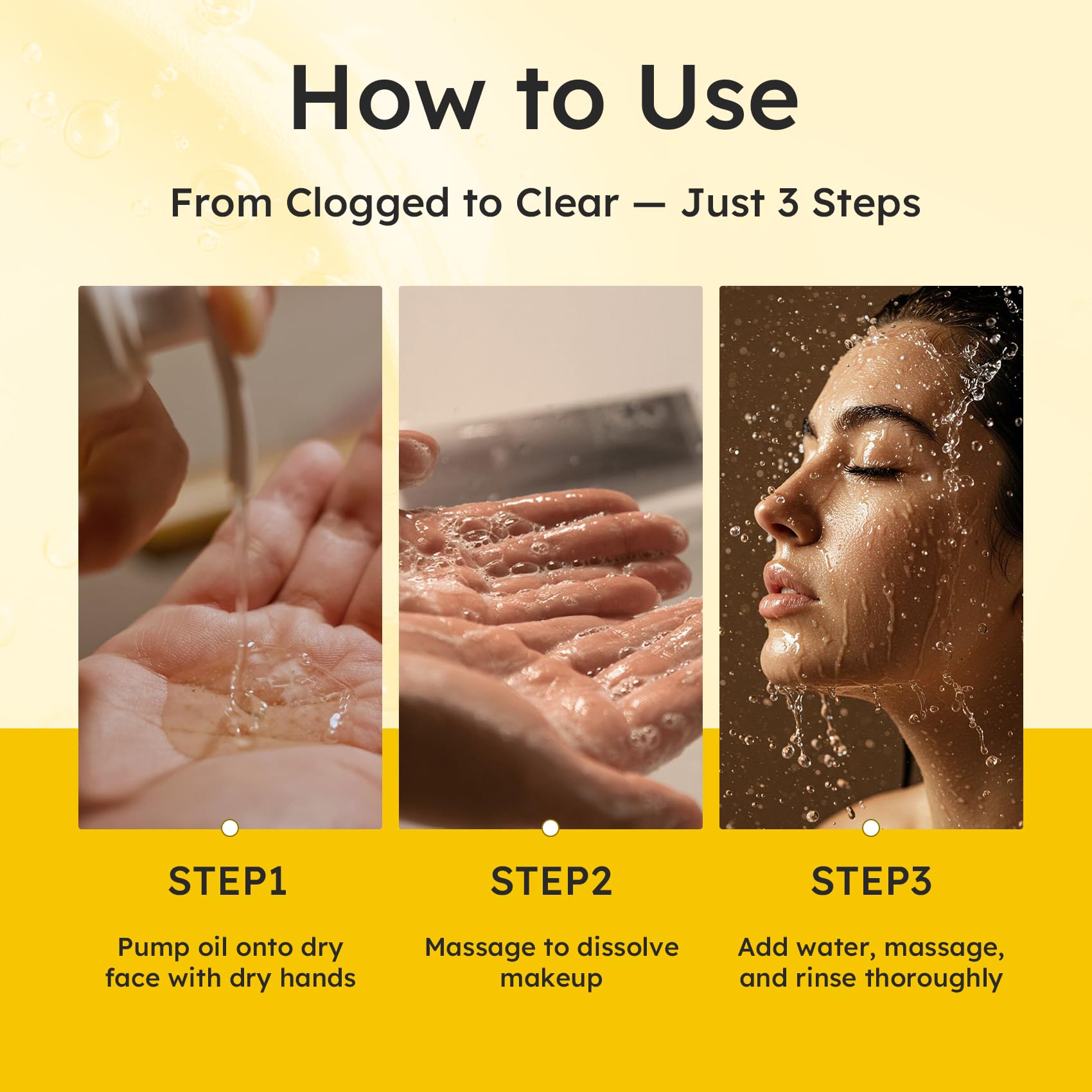 Elvira Pure Cleansing Oil, Makeup Remover & Blackheads Pore Cleanser, Jojoba Oil Cleanser for Face, Korean Skin Care, Plant-based, for Sensitive Skin, Hydrating, Fragrance-Free