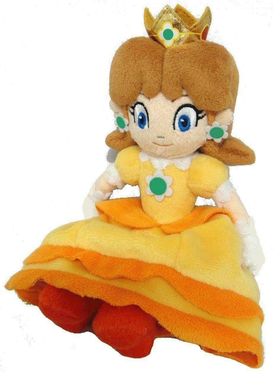AStars Mario Super Bros Daisy Princess Soft Stuffed Plush Teddy-bear Doll Figure Action Toy Brother