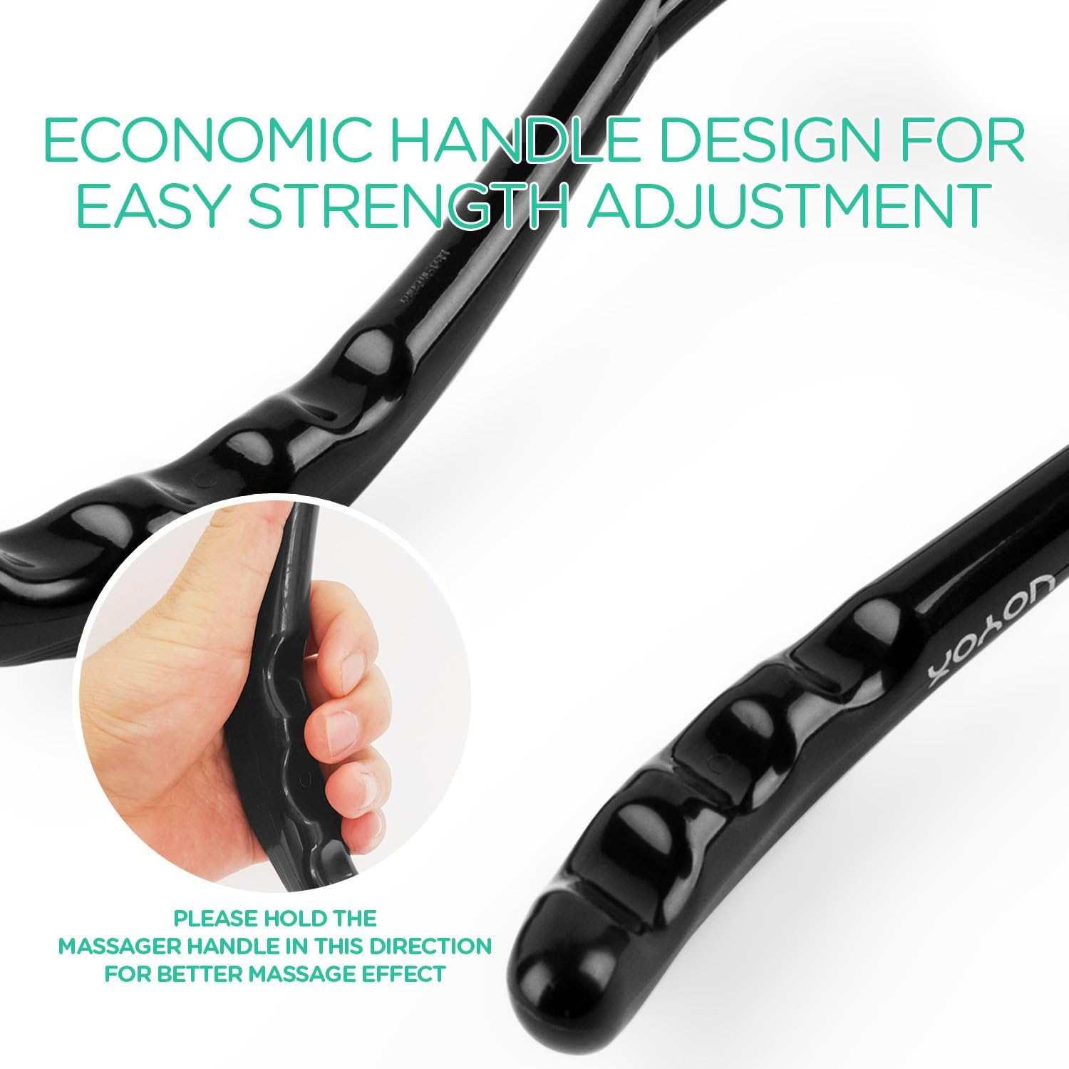 VOYOR Neck Massager Shiatsu Deep Tissue Dual Trigger Point Shoulder Massager, Ergonomic Handle Design, Lightweight & Portable MS110: Health & Personal Care