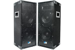 Grindhouse Speakers - GH28L-Pair - Pair of Passive Dual 8 Inch 2-Way PA/DJ Loudspeaker Cabinets - 900 Watt each Full Range PA/DJ Band Live Sound Speaker