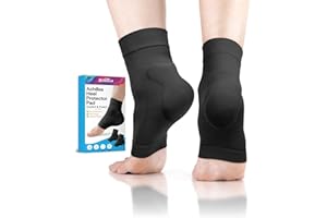 DLMDLM Achilles Tendonitis Heel Protector Socks,One Pair of Premium Padded Compression Gel Sleeve, Achilles Tendon Support Sl