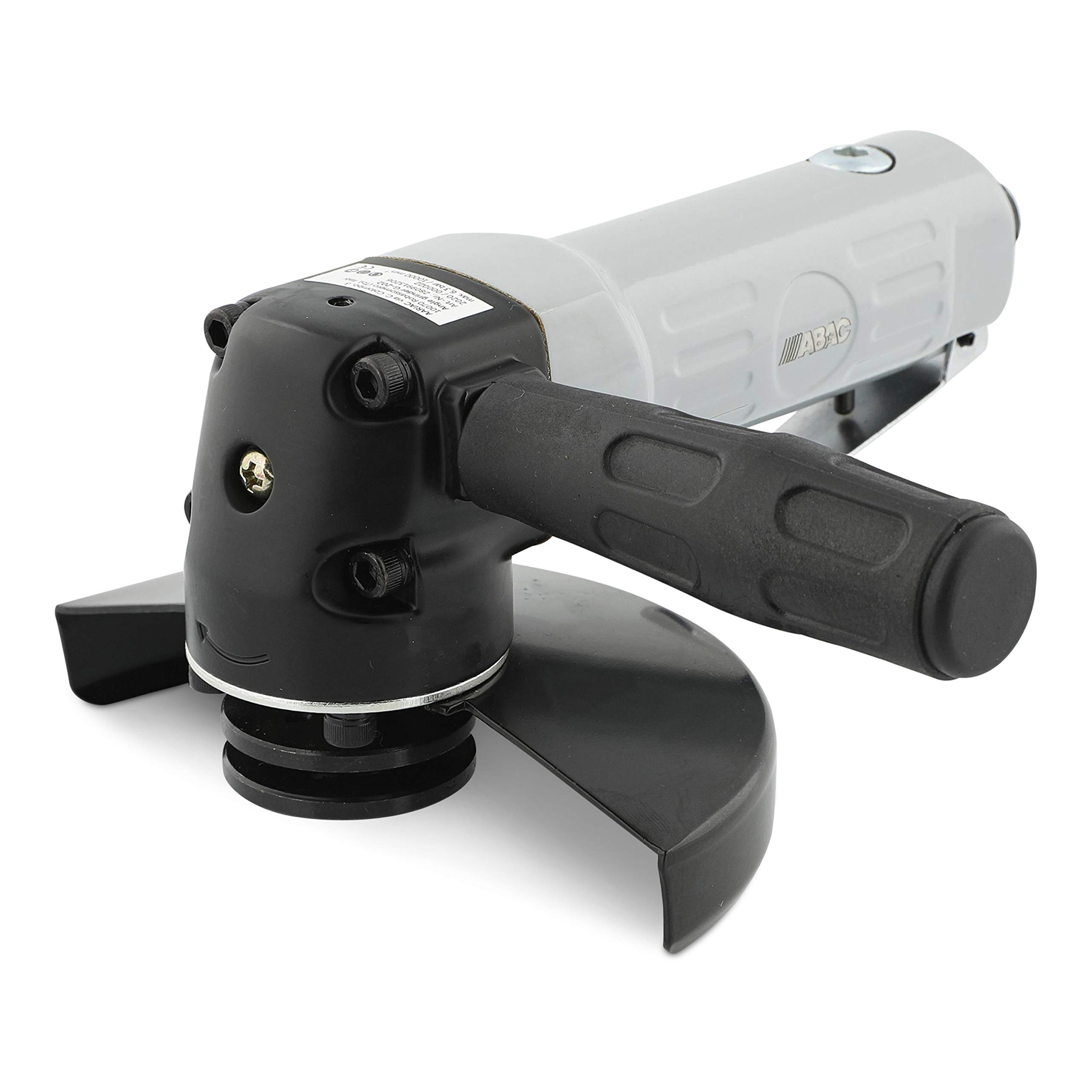 ABAC G-202 Compressed Air Angle Grinder - 2 Wrenches - Hex Key - Protective Cover