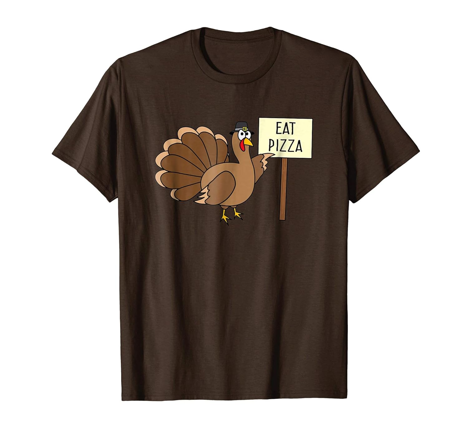 Turkey Eat Pizza Funny Thanksgiving T-Shirt Kids Adult Day-ANZ