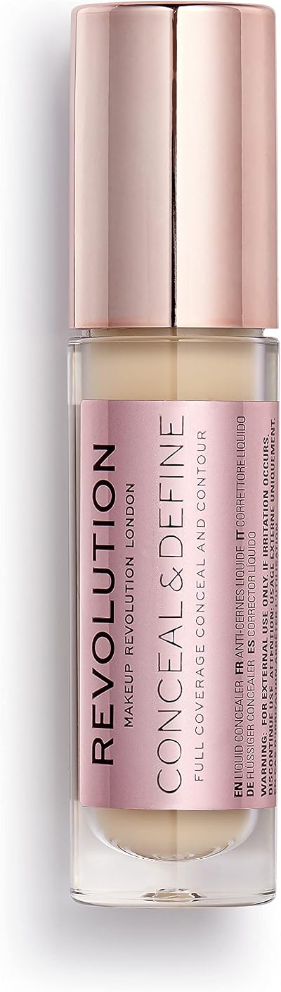 Revolution Conceal Define Concealer C6 Lightweight Full Coverage 4g Matte Vegan