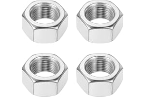 MECCANIXITY M18x1.5mm Hex Nuts, 4Pcs 304 Stainless Steel Metric Fine Thread Hexagon Lock Nuts Fasteners for Machinery Automot